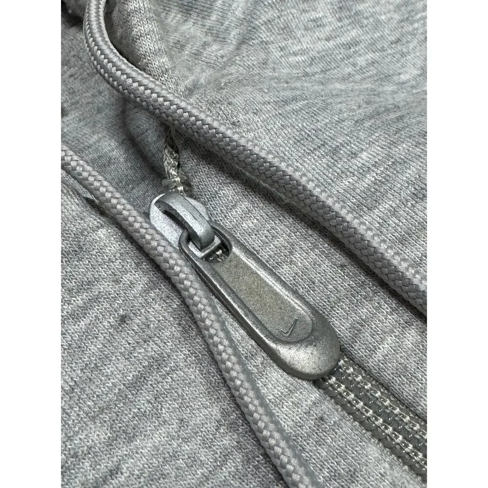 Nike Gray Zip Up Hoodie Size Medium Y2K Vintage